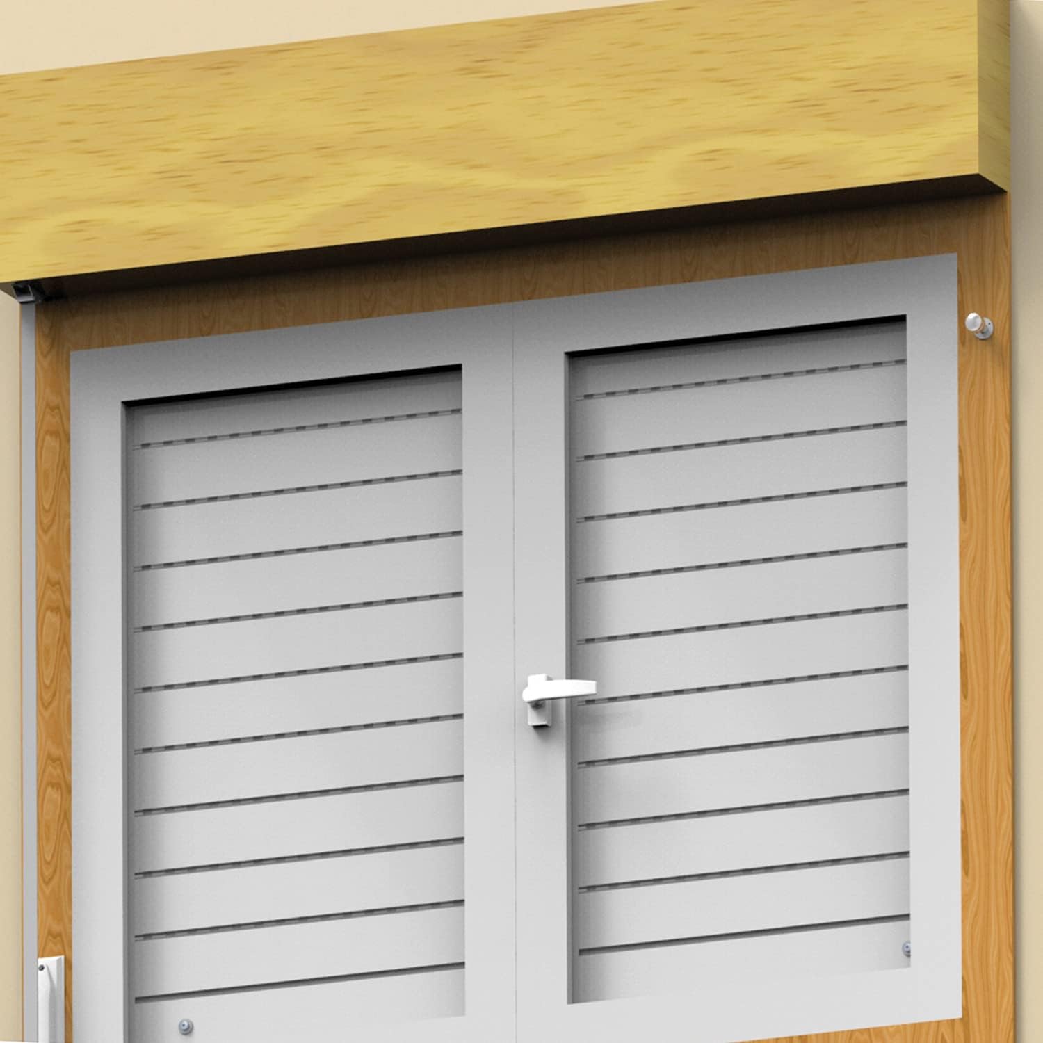  Amig - Goupille De Verrouillage Pour Fenêtres Courroies En Bois Ou Aluminium Mod.40 | Convient Pour Sécuriser Les Stores | Fermeture De Sécurité Zamak Chromée | Dimensions : Ø 30 X 152 Mm