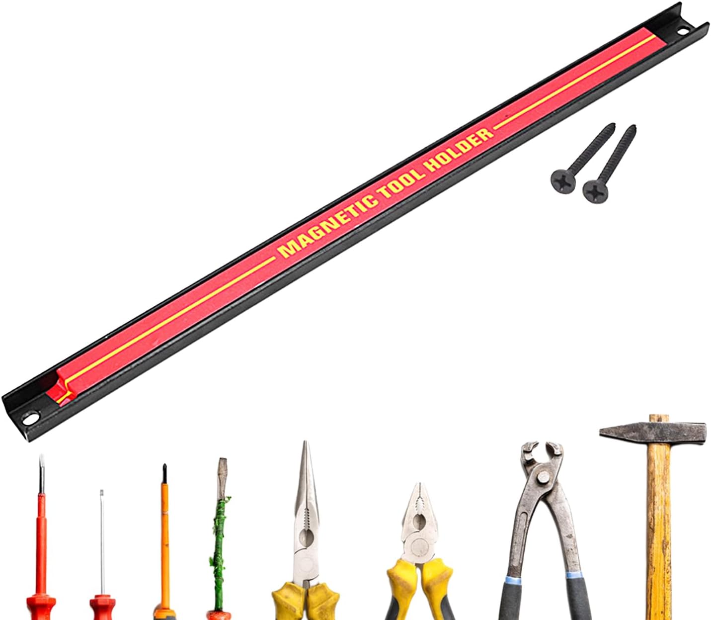  Barre Magnétique à Outils, Barre Magnétique Pour Outils, Porte-outils Mural De Grande Capacité, Barre à Outils En Métal Pour Atelier, Maison, Organisateur D'outils De Réparation