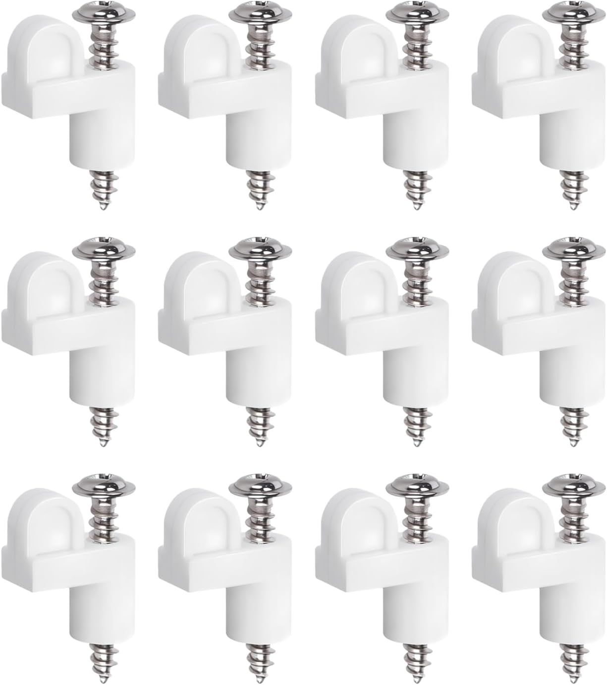  Agrafes De Fixation Pour Moustiquaires | Quincaillerie De Fixation De 9,5 Mm - 12 Pièces Accessoires De Support Pour écran De Fenêtre - Pour Maison, Maison De Campagne, Salon, Chambre à Coucher