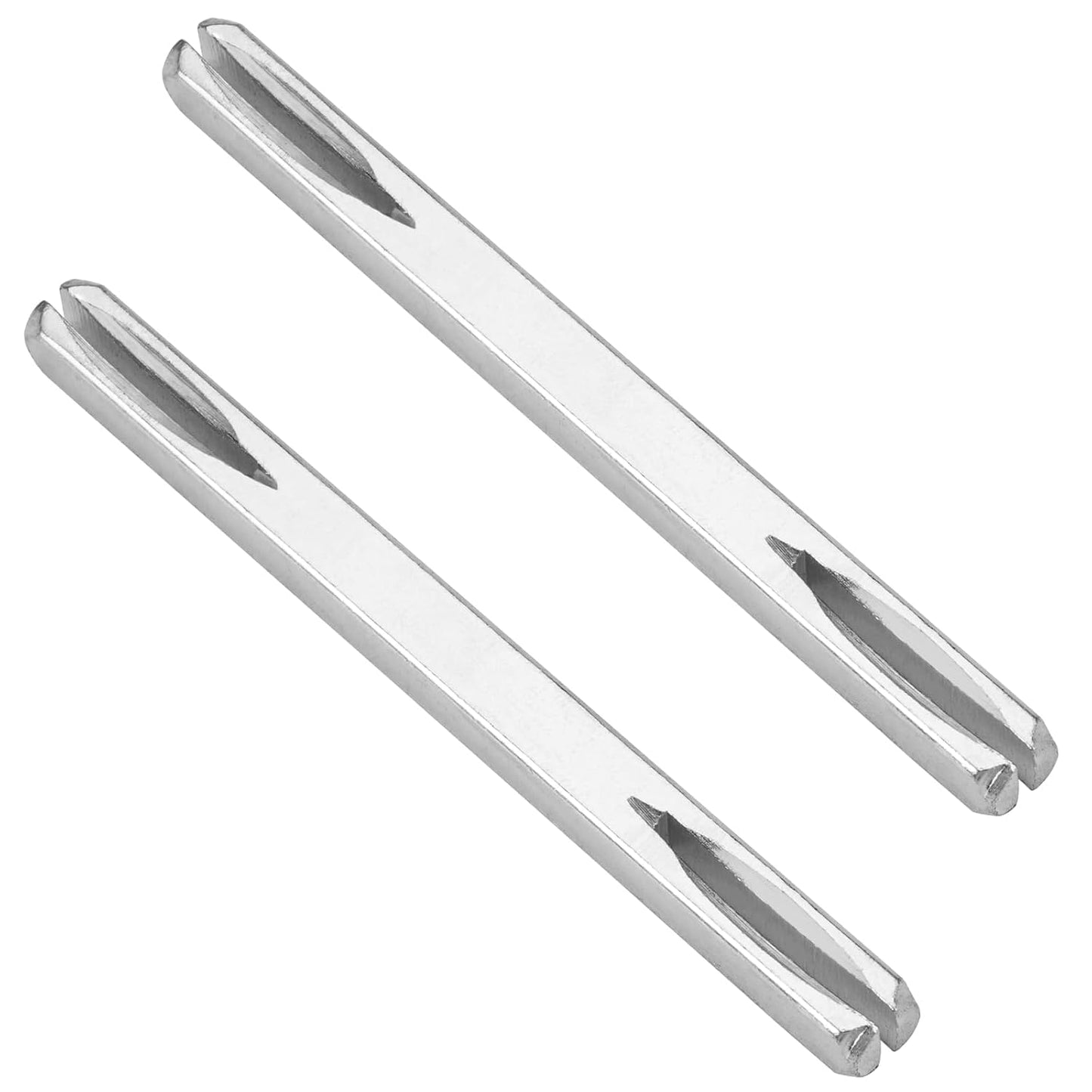  Lot De 2 Broches Fendues Universelles De 8 Mm Pour Poignées De Porte UPVC, Barre De Broche Fendue En Acier Au Carbone Galvanisé, Barre De Broche De Rechange De 100 Mm Pour Fenêtres Et Portes