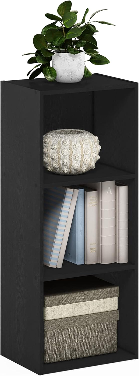  Furinno Luder Bibliothèque Etagère De Rangement Ouverte à 5 Cubes, Blanc/Vert