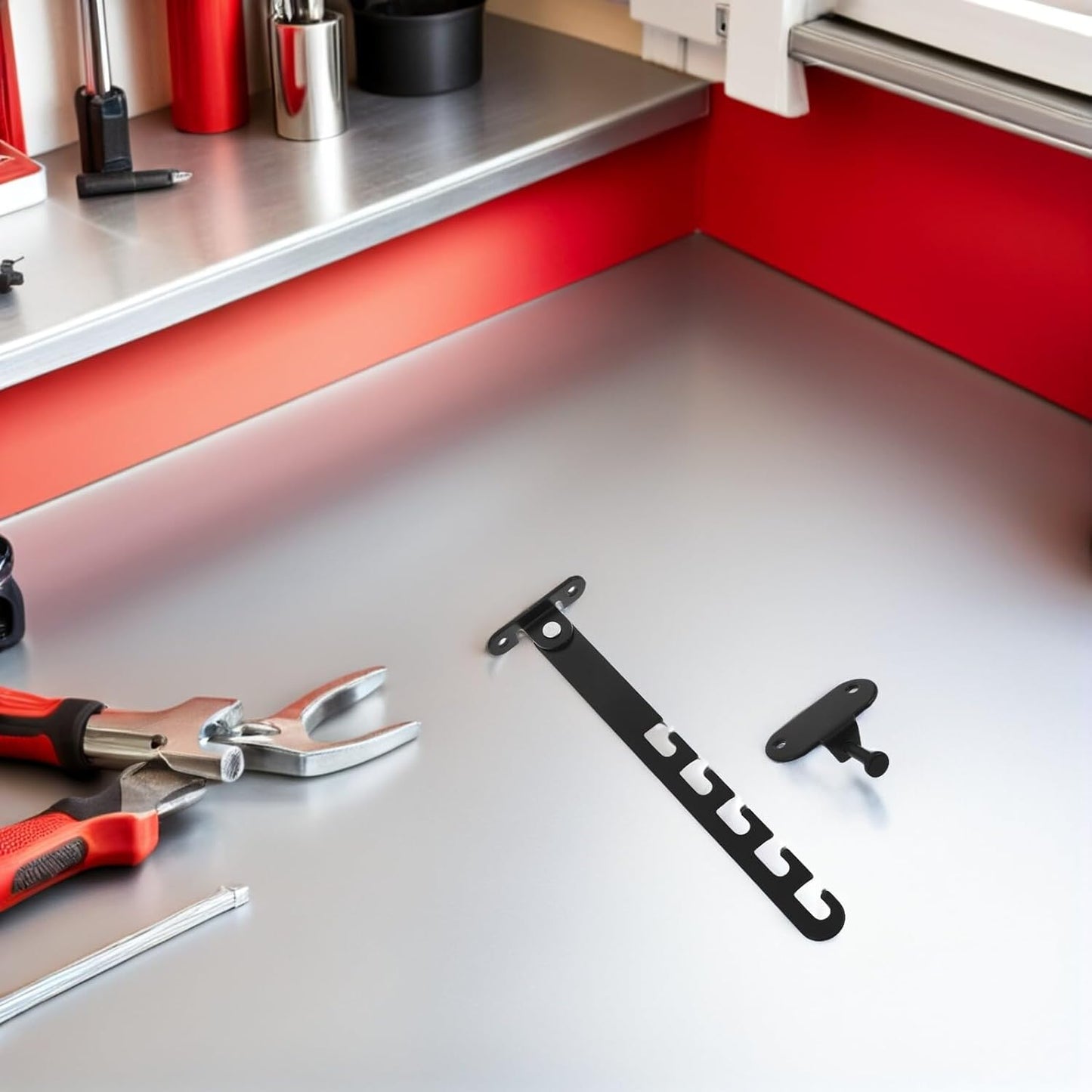  Angoily Lot De 2 Limiteurs De Fenêtre Réglables En Alliage Aluminium Et Plastique Renforcé Verrou De Sécurité Garçon Et Filles Noir Long Protection Pour Fenêtres Coulissantes Et