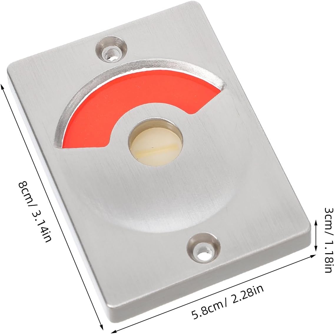  Ciieeo Serrure à Pêne Inoxydable Indicateur Rouge Et Vert Pour Toilettes Publiques Verrouillage De Porte Vacante/Occupée Loquet De Porte Pour Salle De Bain Accessoire De Quincaillerie