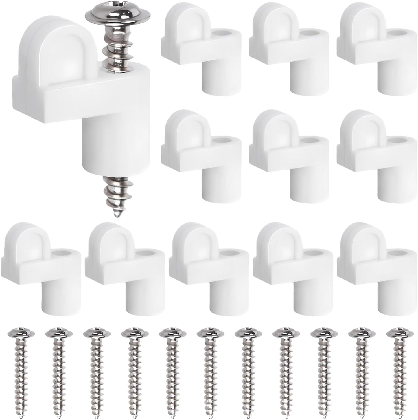  Agrafes De Fixation Pour Moustiquaires | Quincaillerie De Fixation De 9,5 Mm - 12 Pièces Accessoires De Support Pour écran De Fenêtre - Pour Maison, Maison De Campagne, Salon, Chambre à Coucher