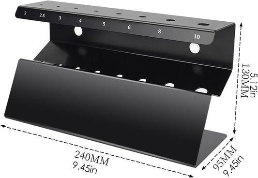  Organistes De Clés - Porte-clés Hexagonale Pour Le Support Mural, Acier Inoxydable Avec Stockage Compact, Porte-outil D'outil D'économie D'espace Pour Atelier, Garage, Réparation De Maison, Salon, 9,4