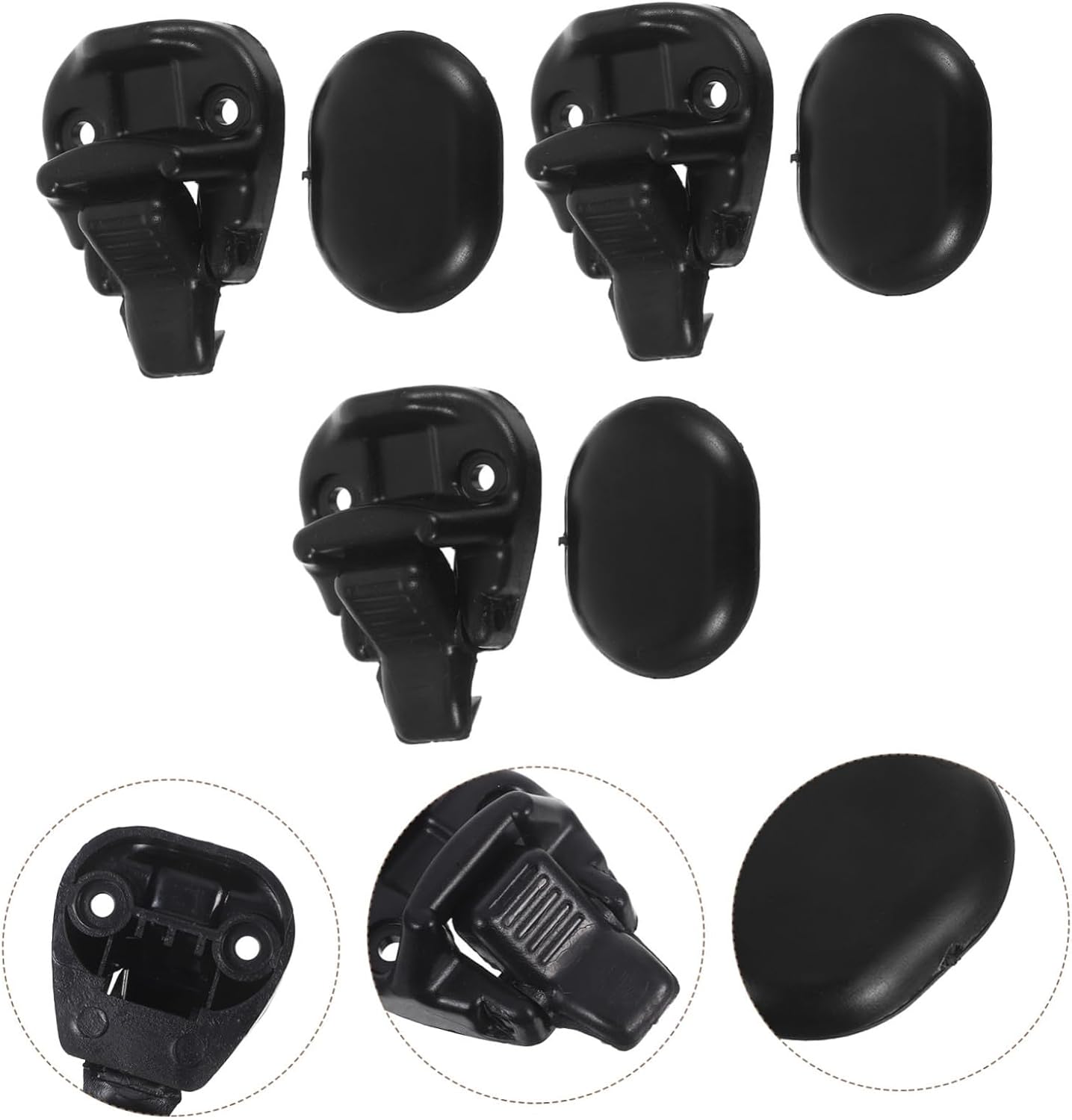  Ciieeo 5 Pièces Verrou De Fenêtre Voiture Bouton De Serrure Sécurisé Pour Vitres Cabine Compatible Camions Et Engins De Chantier