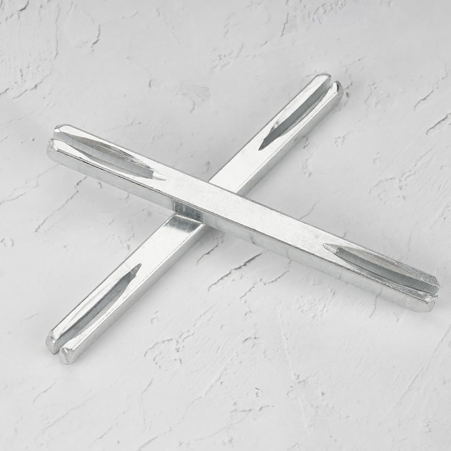  Lot De 2 Broches Fendues Universelles De 8 Mm Pour Poignées De Porte UPVC, Barre De Broche Fendue En Acier Au Carbone Galvanisé, Barre De Broche De Rechange De 100 Mm Pour Fenêtres Et Portes