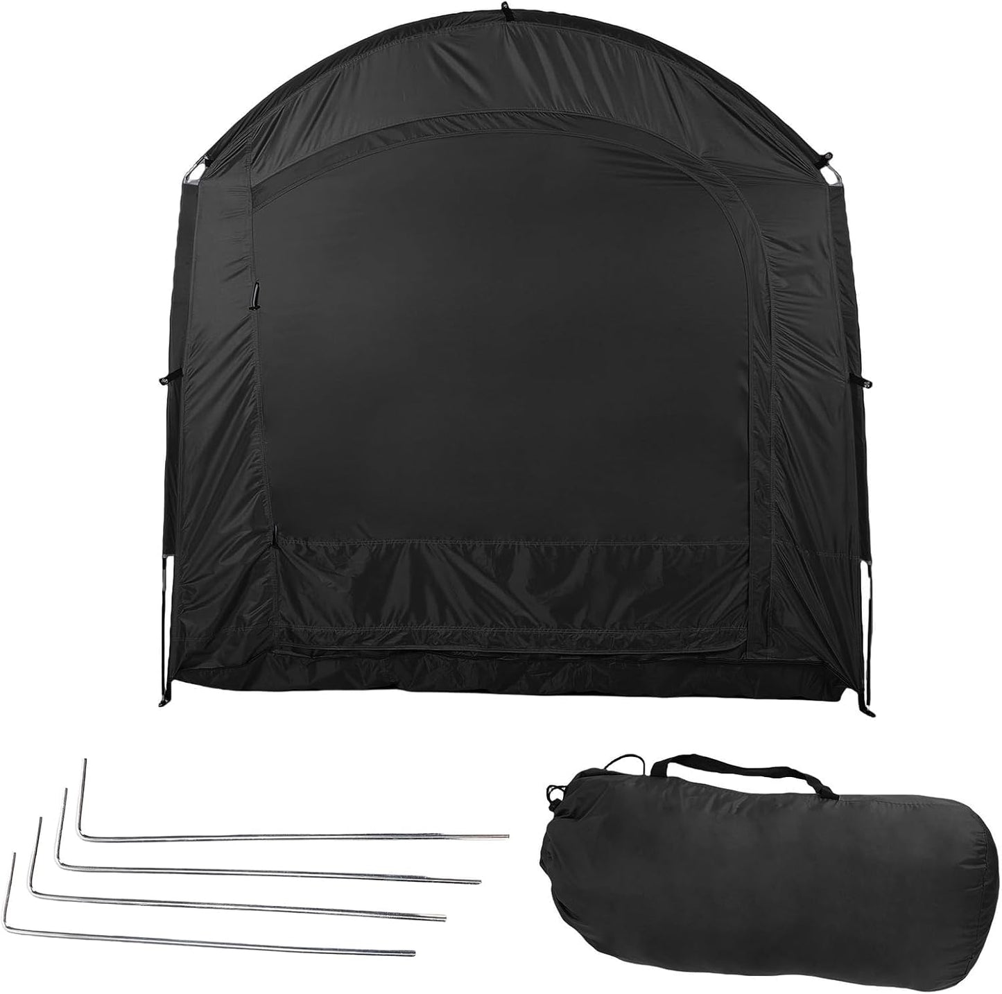  Drfeify Tente De Vélo, Rangement Extérieur Imperméable Pour Motos Et Outils De Jardin, Conception Portable Avec Installation De 3 Minutes Pour Usage Extérieur(BLACK)