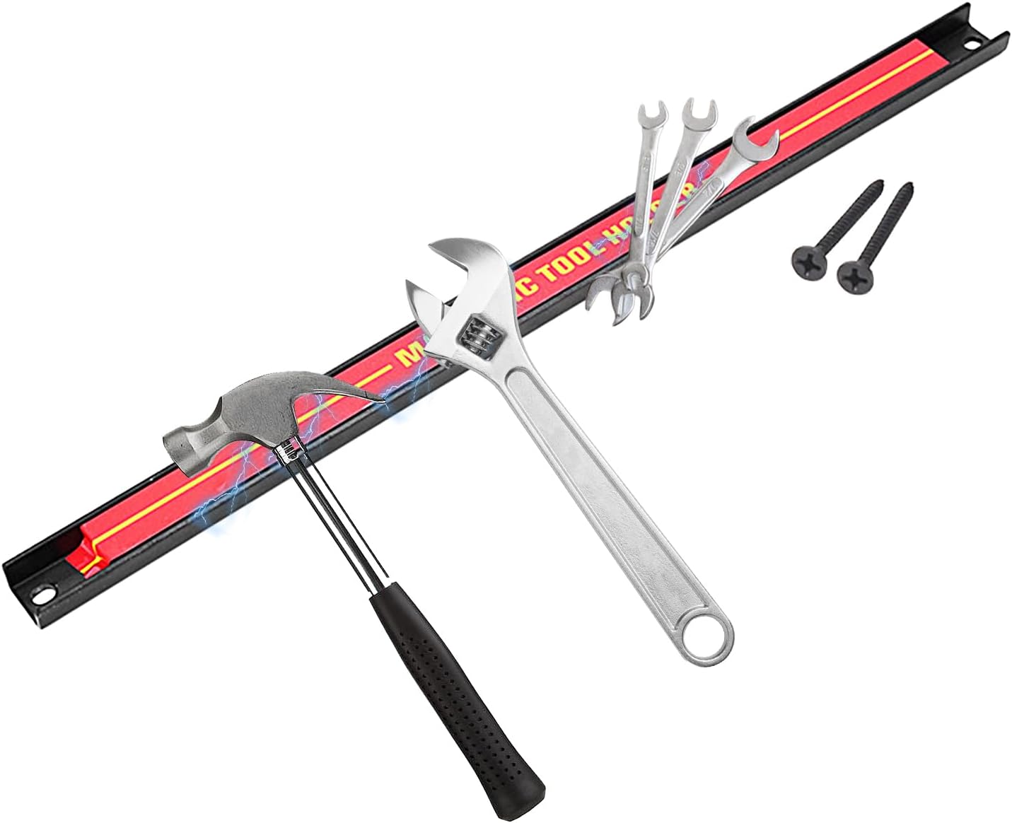 Barre Porte-outils Magnétique, Barre Magnétique Pour Outils, Porte-outils Mural, Grande Capacité, Organisateur D'outils Peu Encombrant Pour Atelier, Maison, Barre D'outils En Métal Pour Garage Ou