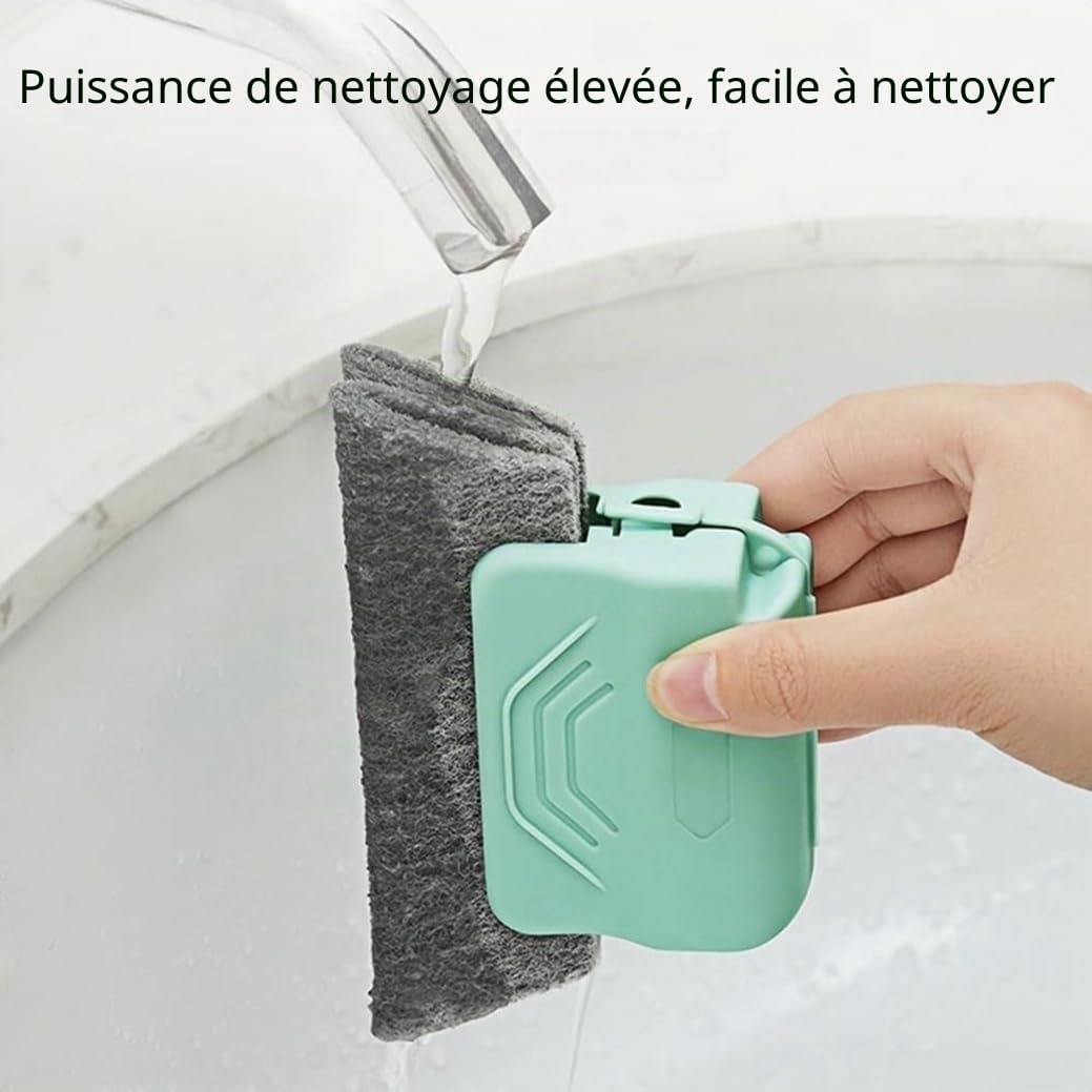  Brosse De Nettoyage Magique Pour Rainures De Fenêtre, Nouvel Ensemble D'outils De Nettoyage Pour Rainures De Fenêtre Ou Porte Coulissante Pour Porte Coulissante, Seuil, Lignes De Carrelage (Vert)