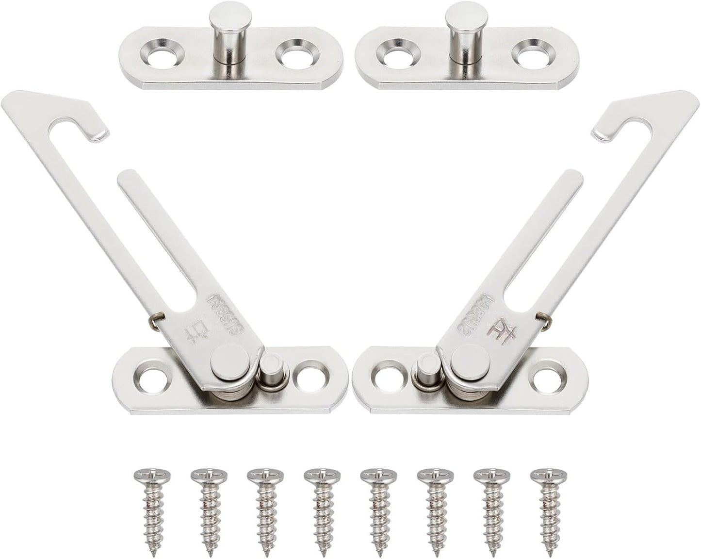  Artibetter Set De Verrous De Sécurité Pour Fenêtres En Acier Inoxydable Butoirs Pour Limiter L'ouverture Et Assurer La Protection Des Garçon Et Filles à Domicile