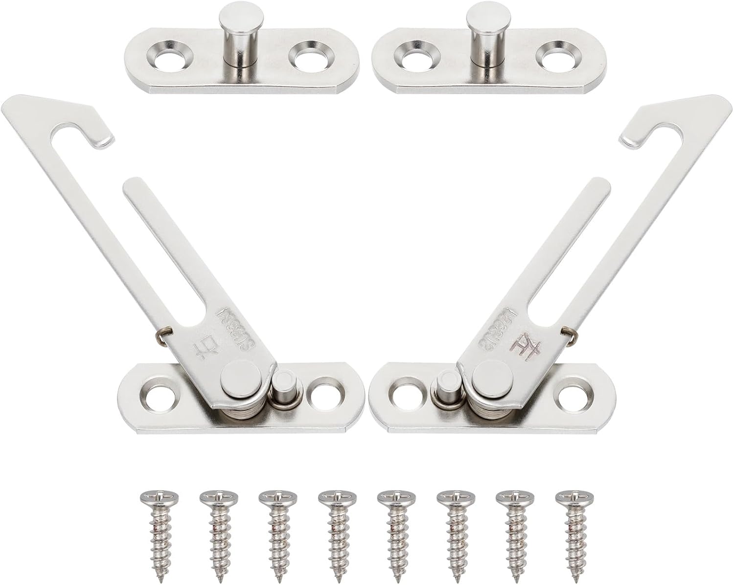  Artibetter Set De Verrous De Sécurité Pour Fenêtres En Acier Inoxydable Butoirs Pour Limiter L'ouverture Et Assurer La Protection Des Garçon Et Filles à Domicile