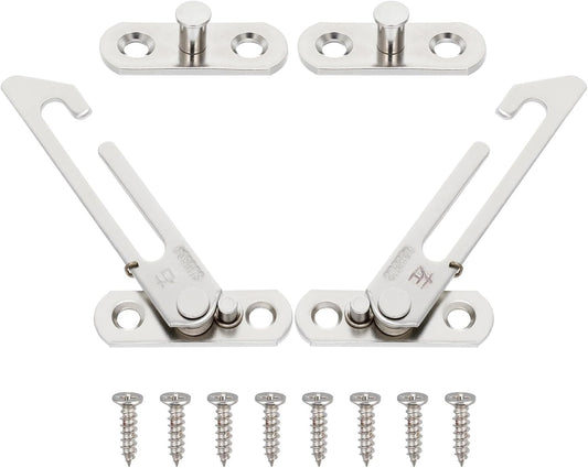  Artibetter Set De Verrous De Sécurité Pour Fenêtres En Acier Inoxydable Butoirs Pour Limiter L'ouverture Et Assurer La Protection Des Garçon Et Filles à Domicile