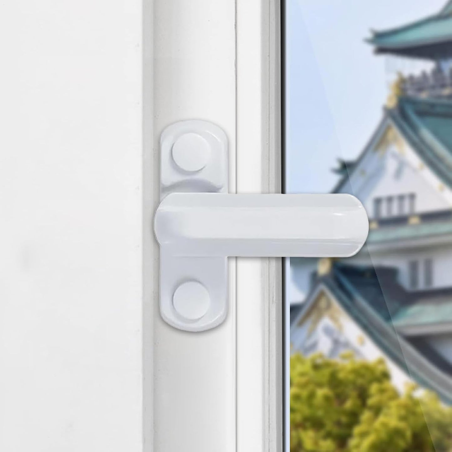  Lot De 4 Paires De Poignées De Fenêtre Pivotantes En Alliage D'aluminium Robuste Antivol Pour Portes Coulissantes Dans Les Appartements, Les Hôtels Et Les Ménages