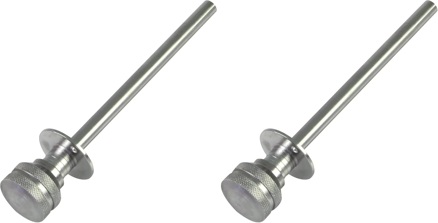  Amig - Goupille De Verrouillage Pour Fenêtres Courroies En Bois Ou Aluminium Mod.40 | Convient Pour Sécuriser Les Stores | Fermeture De Sécurité Zamak Chromée | Dimensions : Ø 30 X 152 Mm