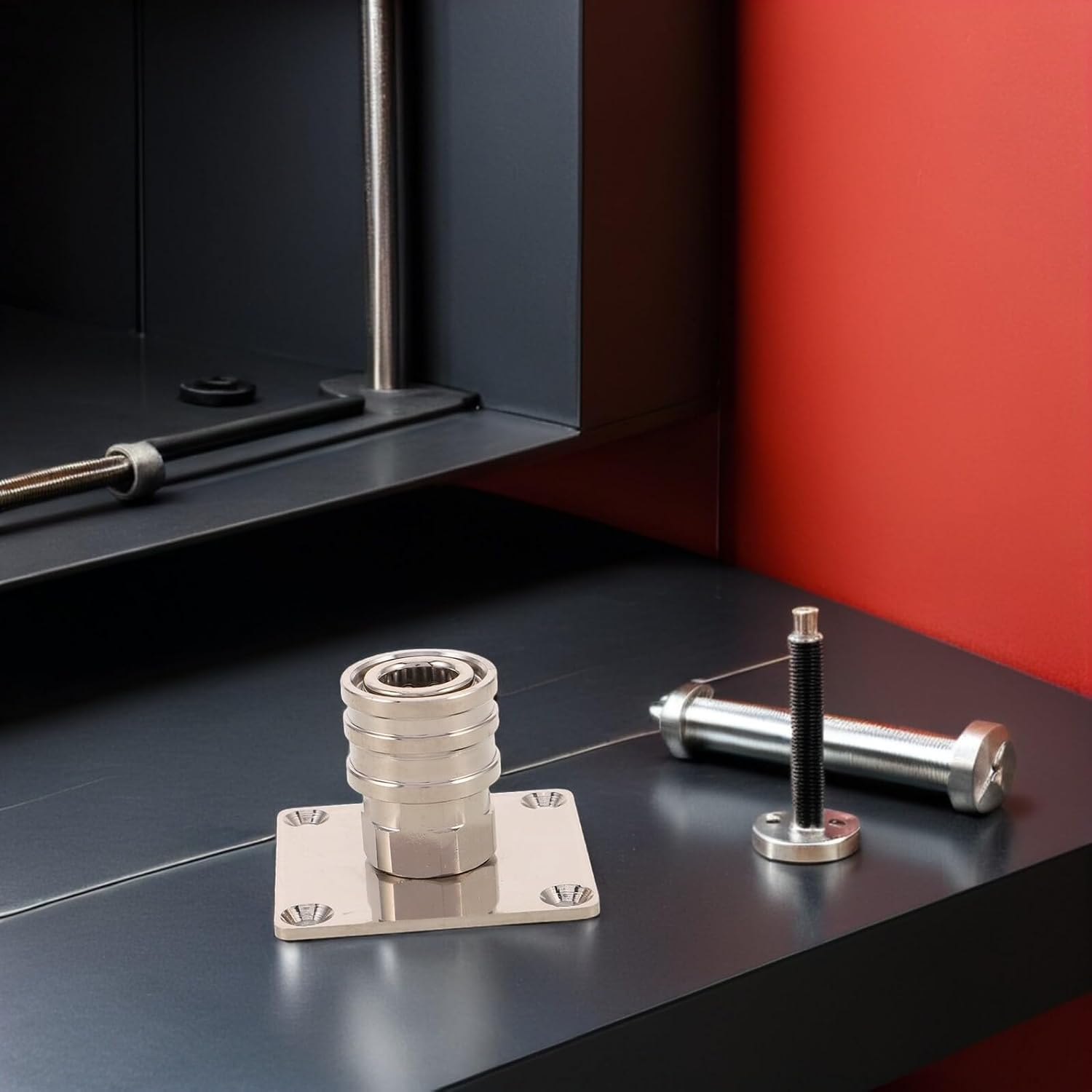  Cabilock Support Mural Porte-Mousse Pour Nettoyeur Haute Pression En Acier Inoxydable Avec Raccord Rapide Et Rangement Sécurisé Pour Atelier