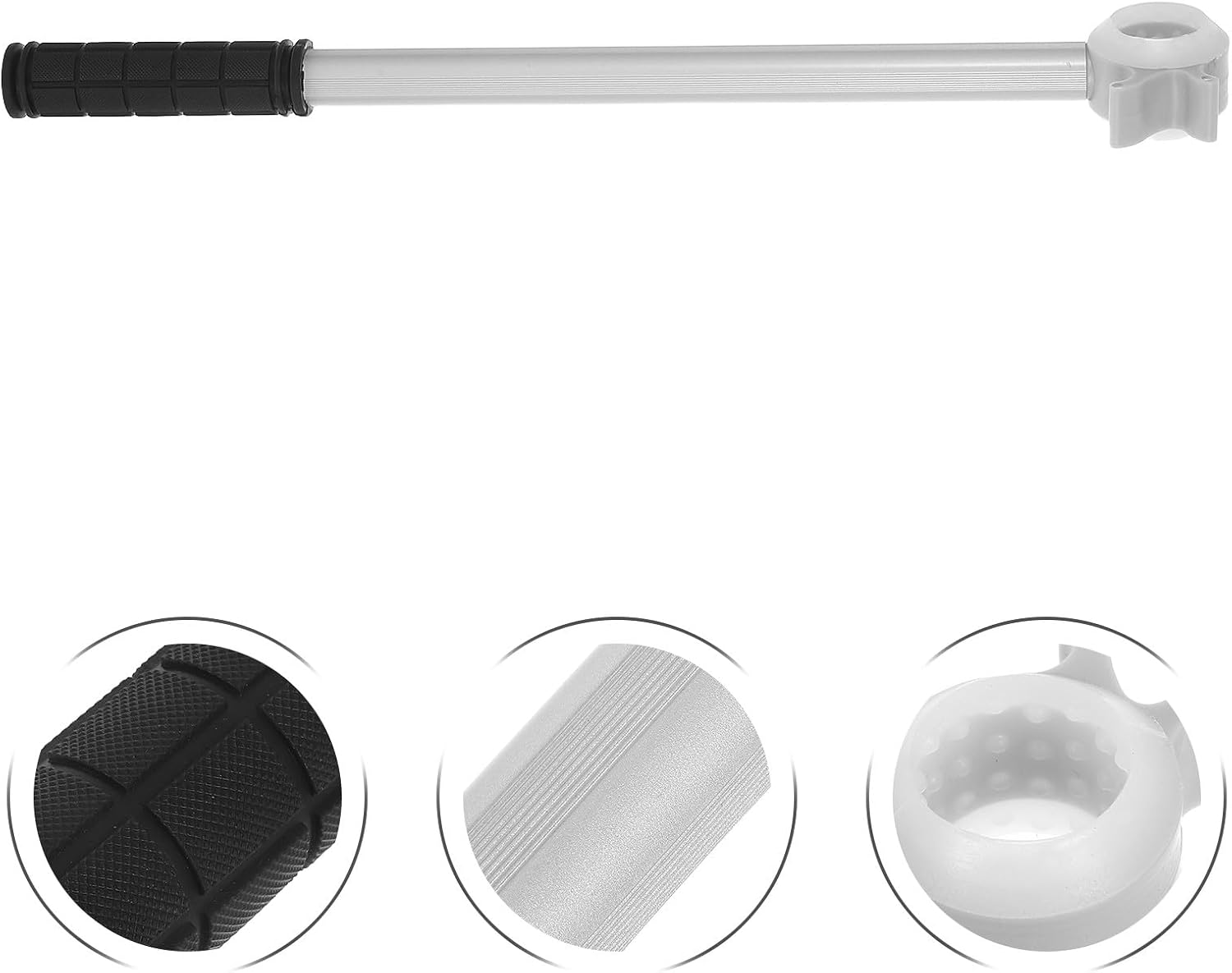  Artibetter Perche De Fermeture De Fenêtre Haute En Alliage D'aluminium Prise Confortable Pour Ouverture Multi-scène, Pour Volets Et Stores Chambres Et Cuisines