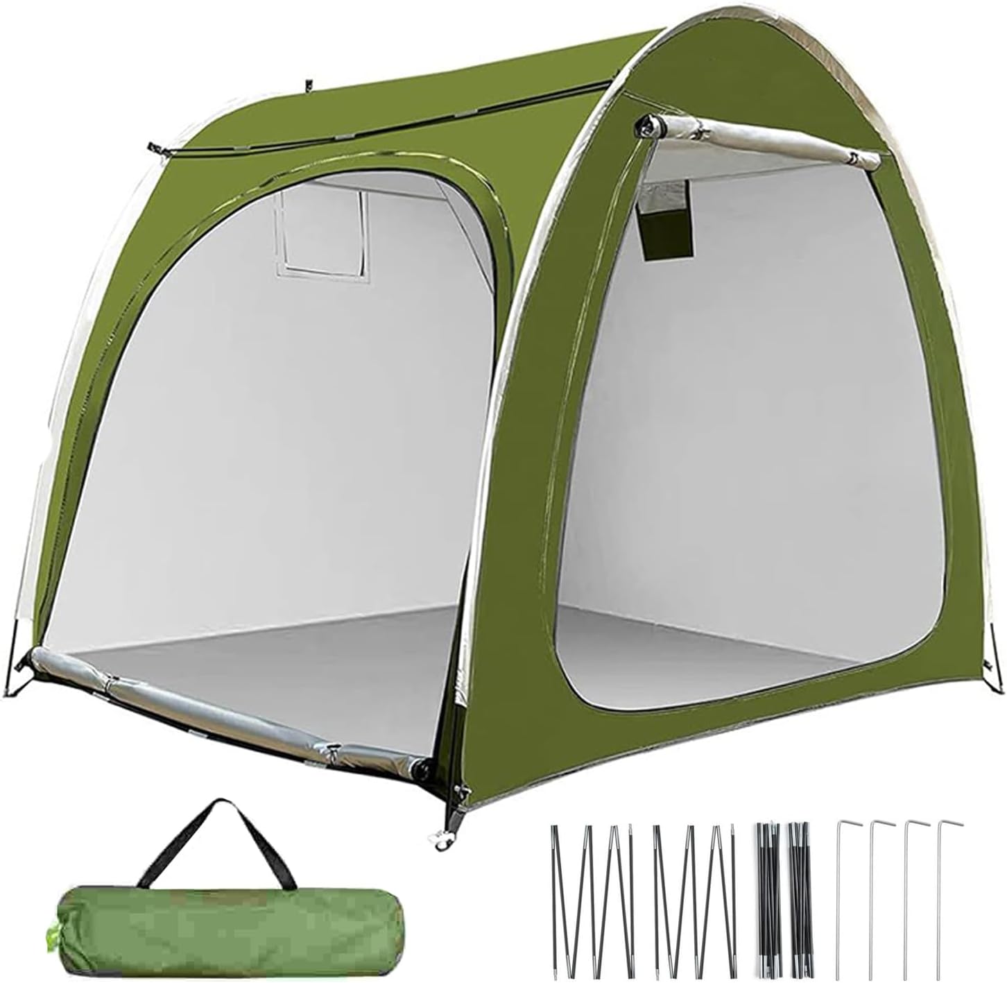 GENERIC Tente De Vélo, Housse De Moto Pour Extérieur, Tente De Rangement De Vélo Résistante Aux Intempéries Extérieure Avec Accès Double Face Pour Jardin Terrasse Et Arrière-Cour