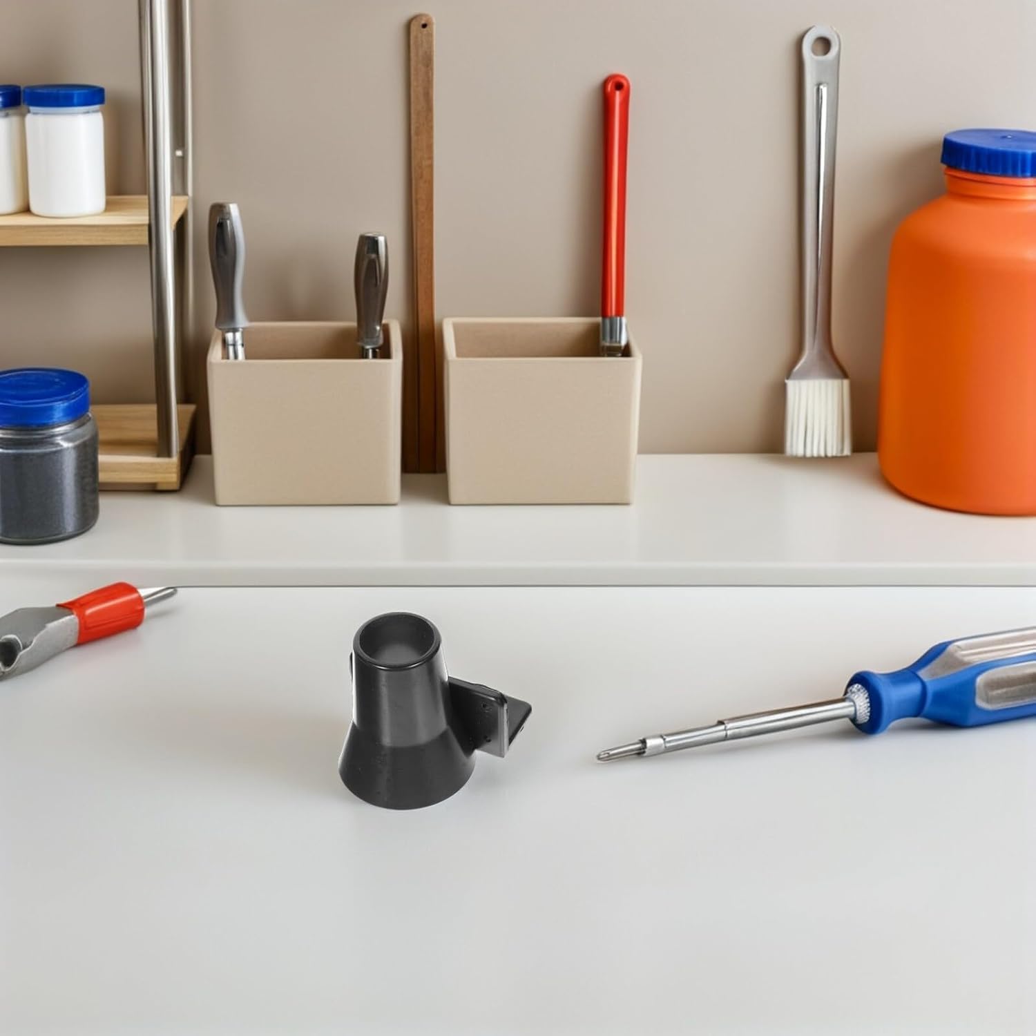  Artibetter Organisateur Mural Pour Tournevis Électriques Et Perceuses Support Métal Robuste 4 Pièces Porte-Outils Gain De Place Pour Atelier Garage Et Maison Rangement Vertical Pratique