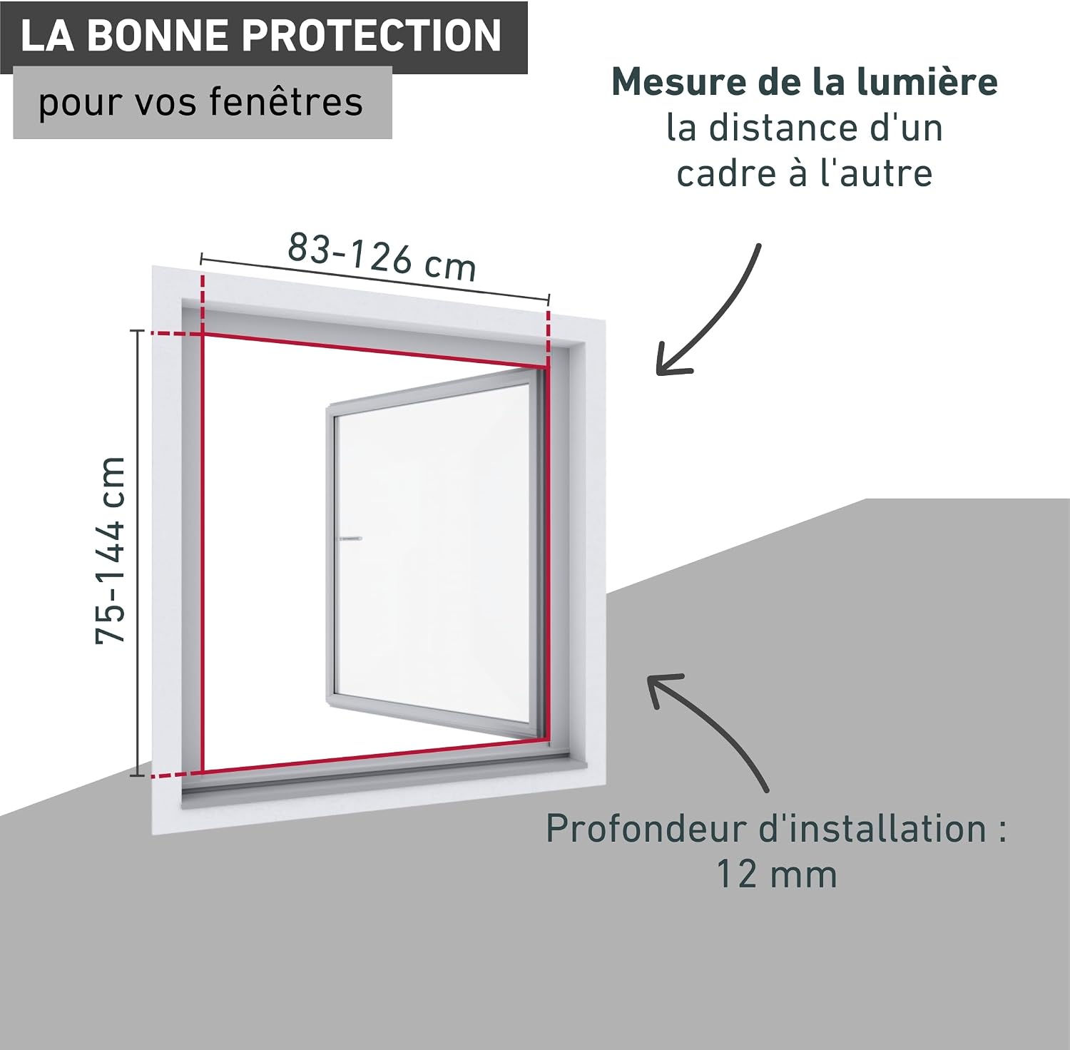  Windhager Moustiquaire Cadre Flexi Fit Pour Fenetres, Fenêtres Télescopiques Sans Scies, 130 X 150 Cm, Anthracite
