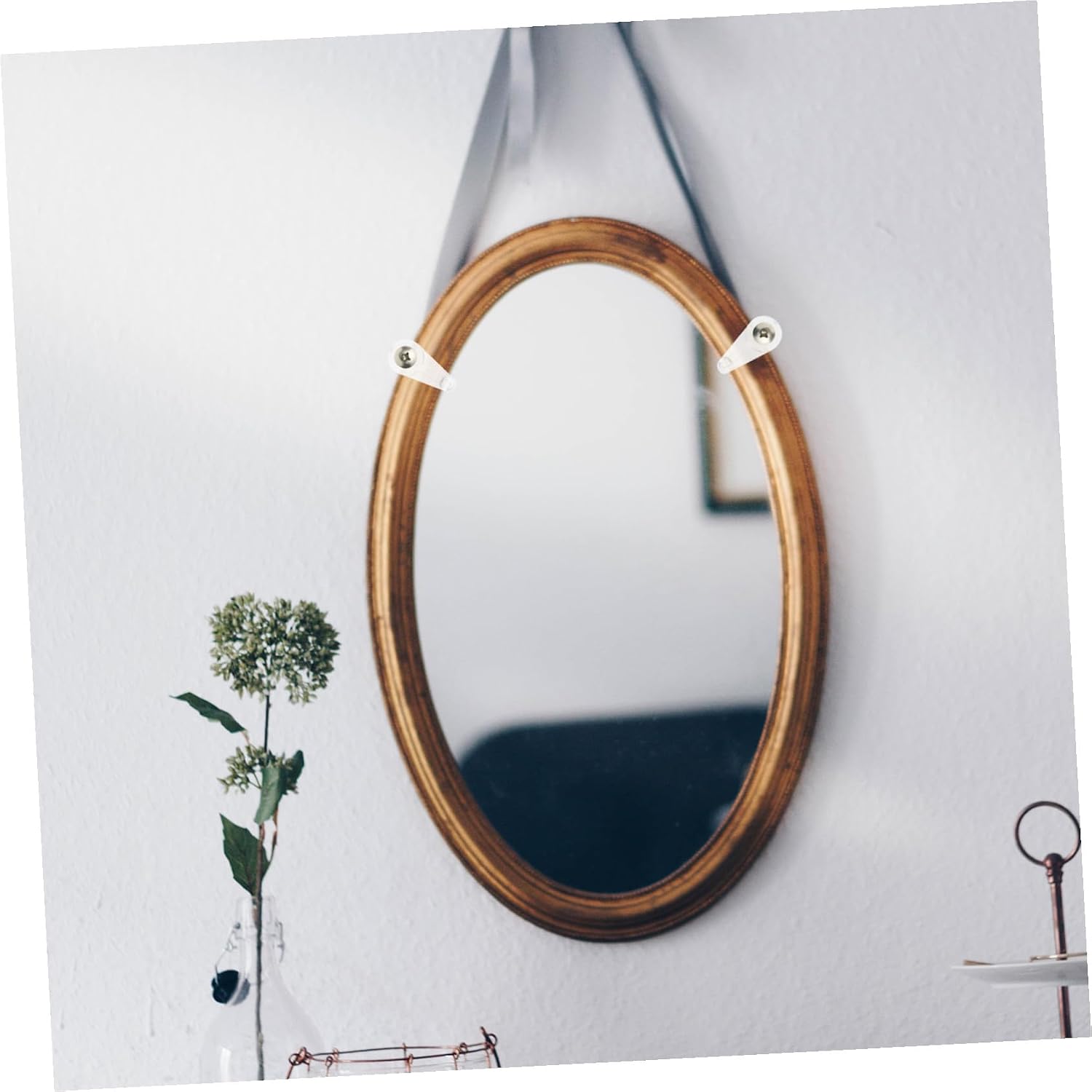  Angoily 60ensembles Support De Miroir Verre Avec Vis Clips De Fixation Pour Miroirs Et Portes De Placards Accessoires De Montage Pour Verre