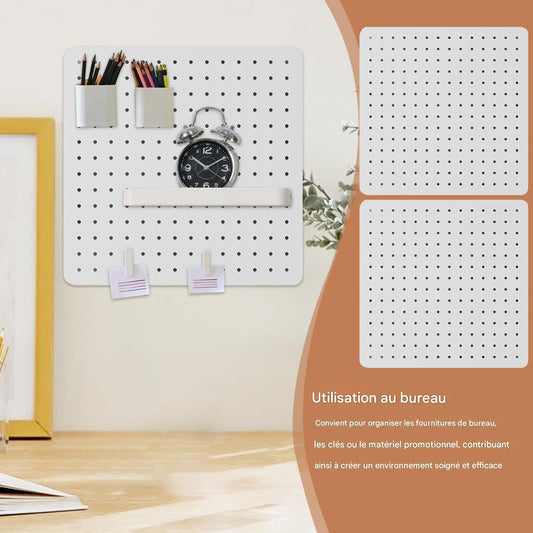  Générique Panneaux à Picots Pour Murs | Panneau Mural De Bureau - Panneaux Multifonctions Pour Outils Fournitures Décorations Affichage Cuisine Chambre