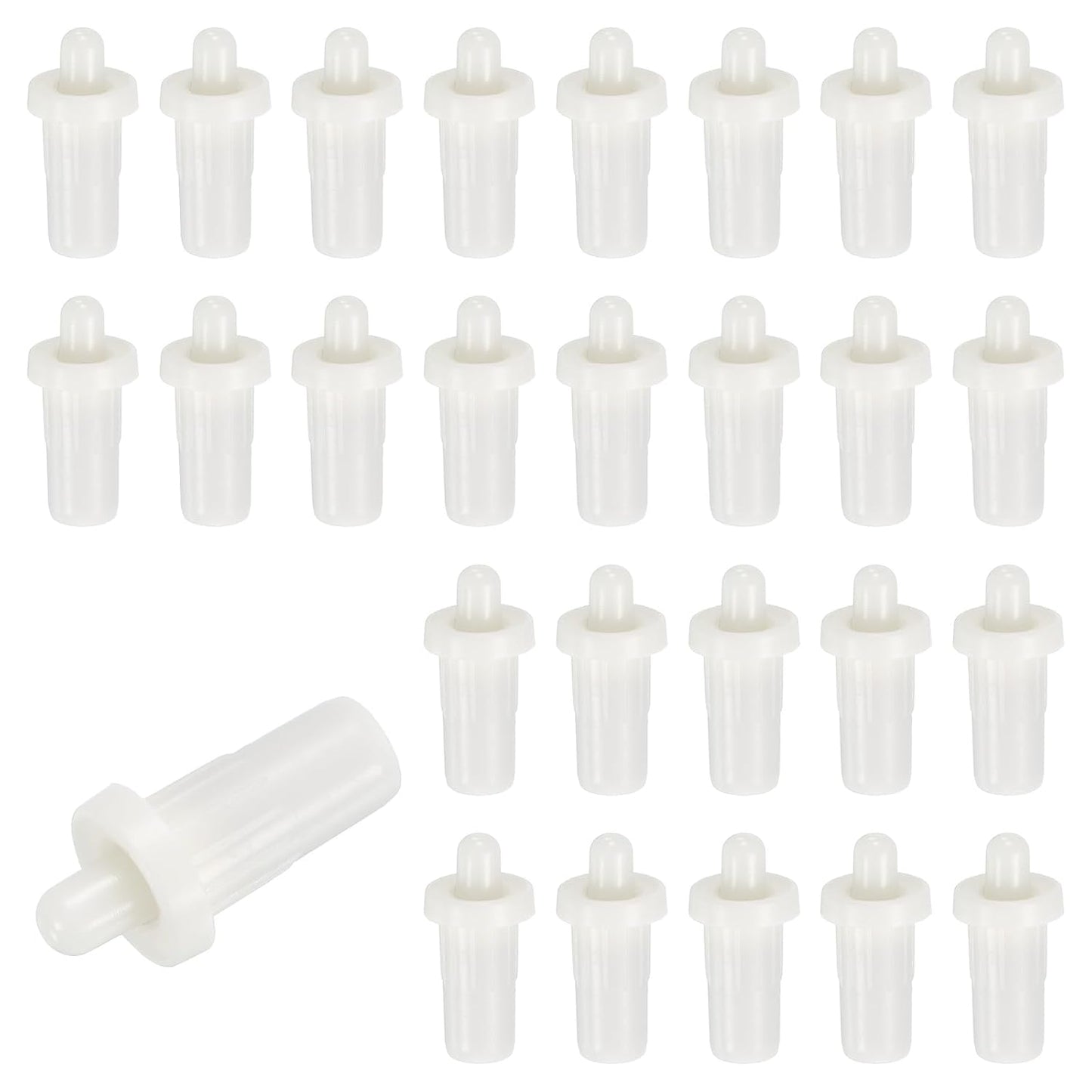  Sourcing Map Lot De 60 Goupilles De Réparation De Volet En Plastique à Ressort Pour Fenêtres Aveugles, Armoires Et Lames Mobiles - 2,4 X 1,1 Cm - Blanc