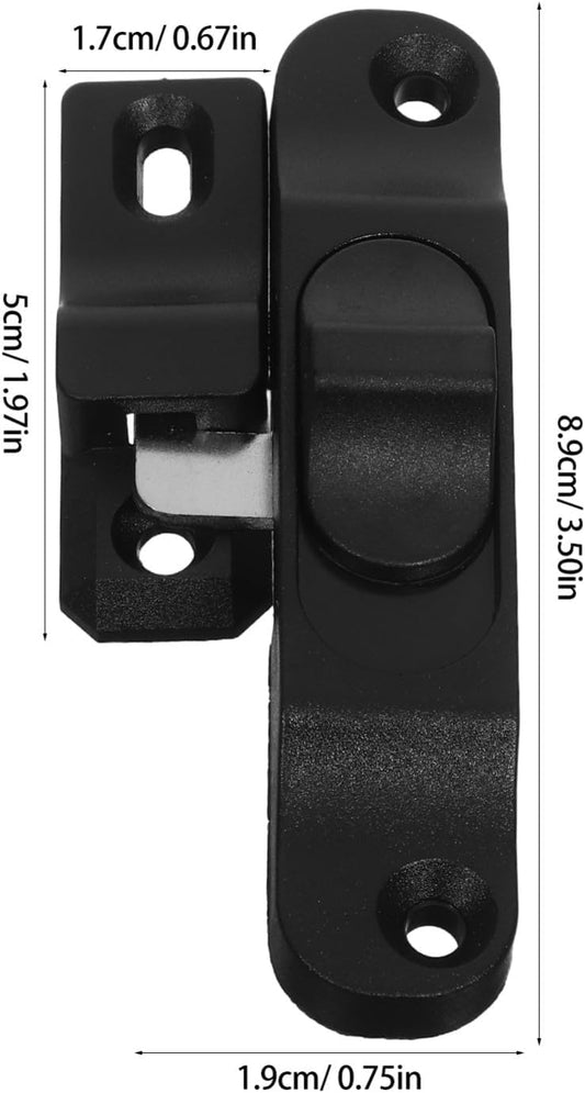  Angoily 2 Pièces Loquet De Sécurité Pour Porte Coulissante Verrou Plastique Pour Moustiquaire Et Fenêtre Verrouillage Anti-intrusion Pour Porte Patio Et Fenêtre Coulissante Facile à