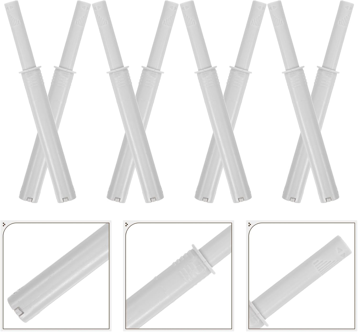  Jojofuny Lot De 10 Loquets Magnétiques Pour Armoire Cuisine, Fermeture Magnétique En Plastique Blanc, Design Simple Et Élégant, Adapté Aux Tiroirs Et Meubles