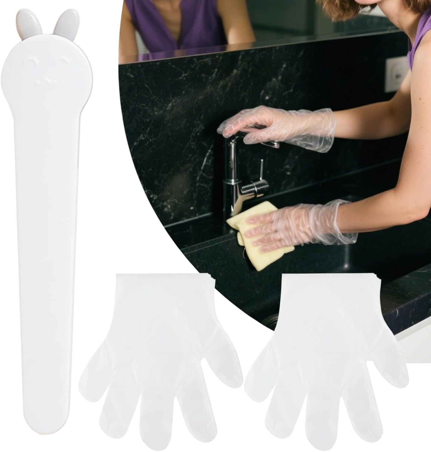  Générique Porte-Gants Mural - Organisateur De Gants Murale,Rangement Multifonction Pour Cuisine, Laboratoire, Santé, Restaurants Et Atelier Domestique
