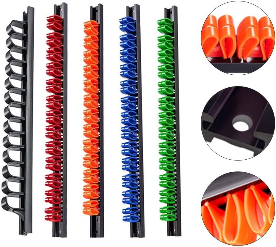 Porte-outils Mural Pour Tournevis, Clés Et Pinces Avec Trous De Montage, Convient Pour L'organisation D'atelier Ou De Garage (rouge)