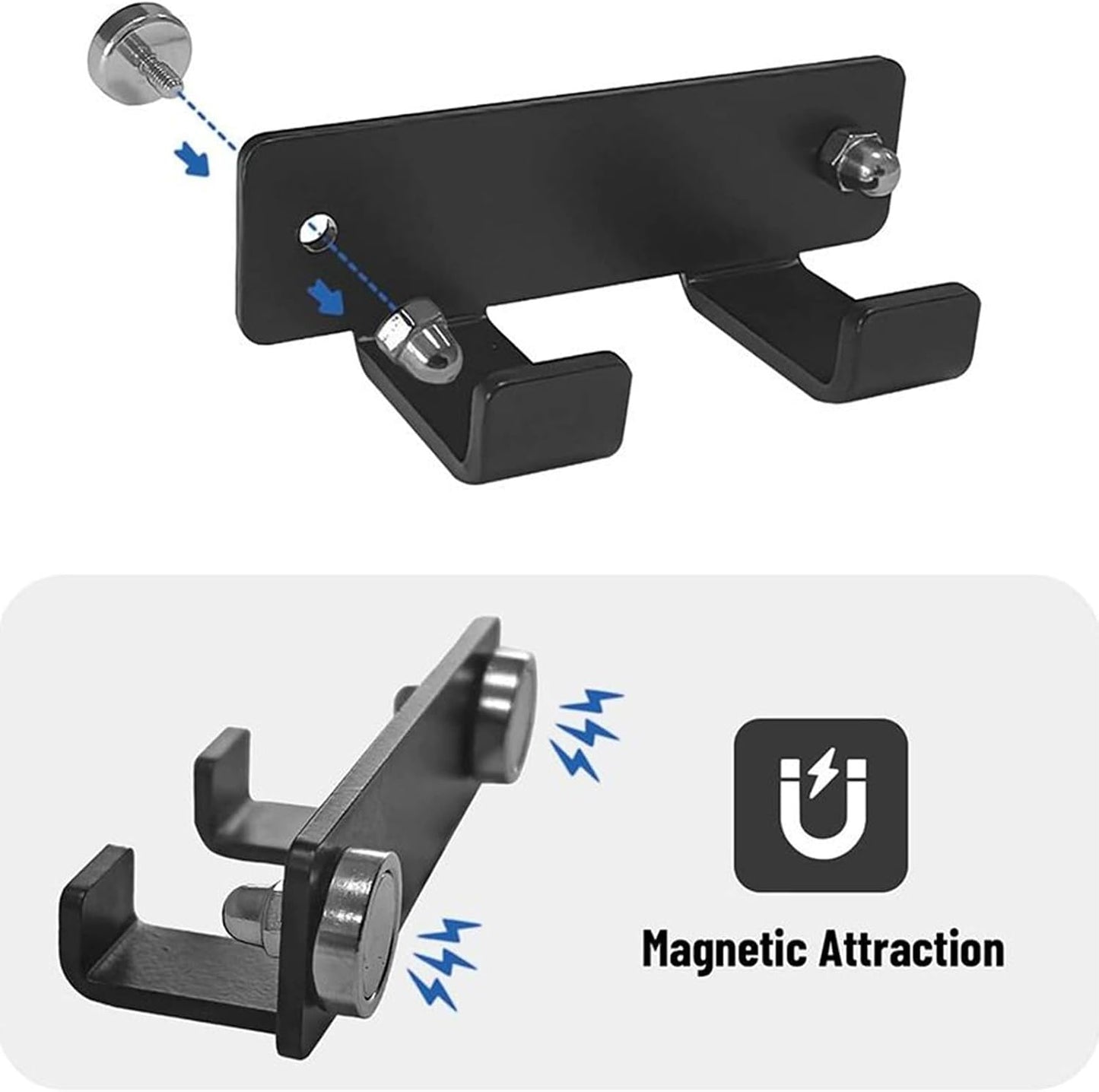  Générique Porte-Clé De Perceuse à Colonne, 2 Supports Métalliques Magnétiques Murale, Organisateur Magnétique D'Outils Pour Tour Perceuse Atelier Garage Maison