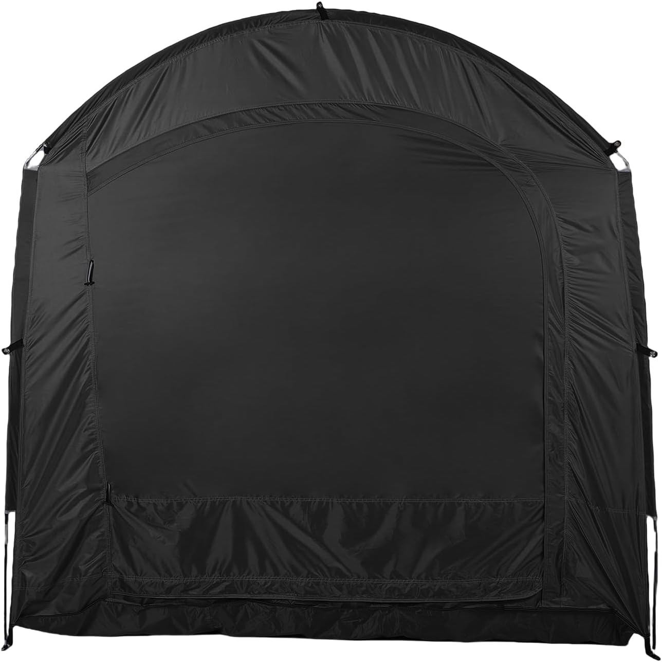  Drfeify Tente De Vélo, Rangement Extérieur Imperméable Pour Motos Et Outils De Jardin, Conception Portable Avec Installation De 3 Minutes Pour Usage Extérieur(BLACK)