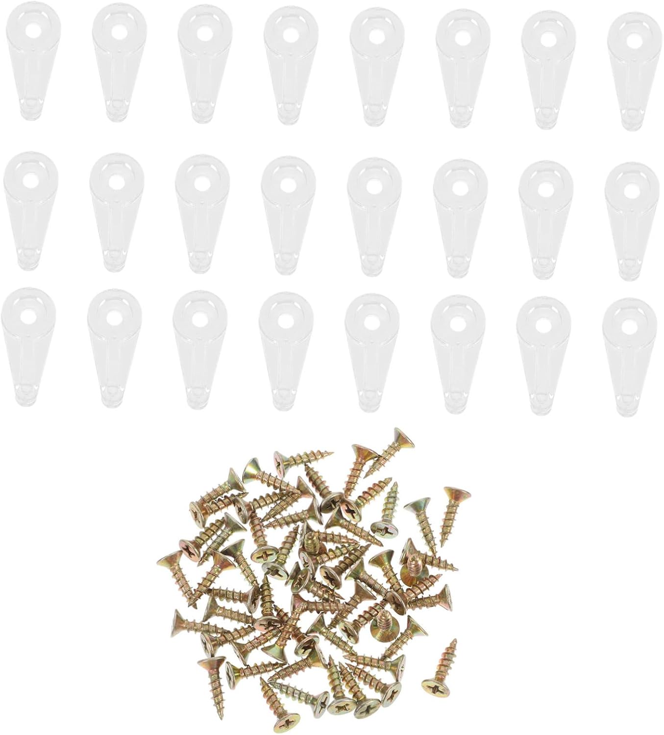  Angoily Pinces De Fixation Pour Tiroirs Clips De Fixation Pour Fenêtres 50 Pièces Pour Supports De Garde-robe En Verre Esthétiques Et Fonctionnels