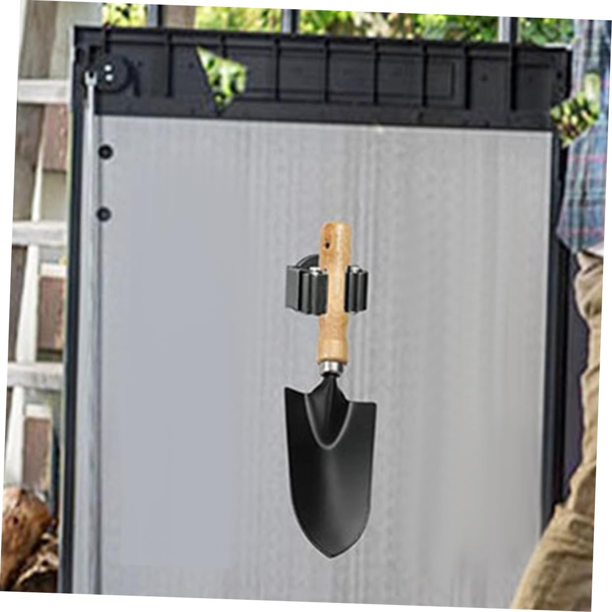  Gatuida Porte-balai Magnétique Robuste Sans Perçage, Support Mural Pour Balais Et Serpillères, Acier Magnétique Solide, Rangement Organisé Pour Maison Et Garage, Solution Polyvalente