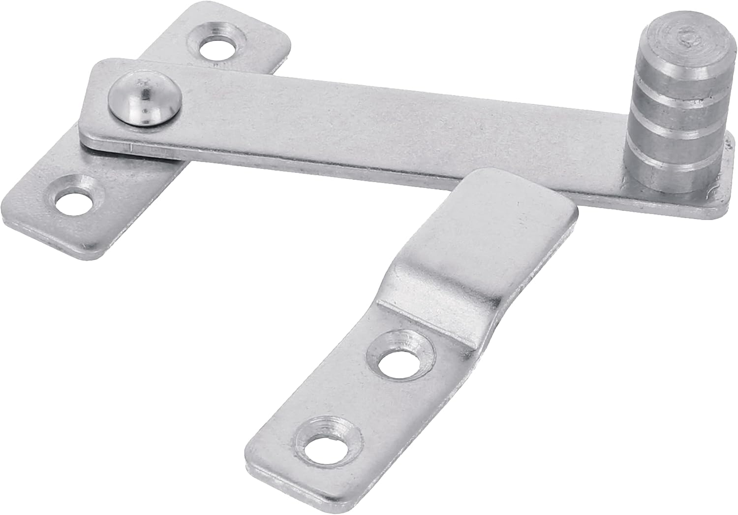  Amig - Levier De Volet Pour Portes, Fenêtres Et Volets | 80 X 46 Mm | Crochet Pour Portes, Fenêtres Et Volets | Serrure Intérieure Et Extérieure | Acier Inoxydable 18/8 Plaqué Argent Brillant