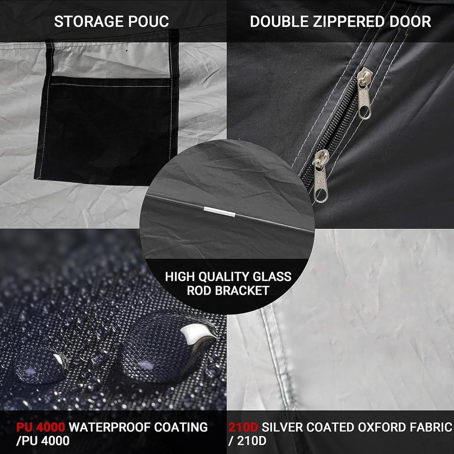  Tente De Vélo De Rangement D'extérieur – Imperméable Et Résistant Aux Intempéries Pour Meubles De Terrasse, Vélo Et Moto – Design Durable Pour Toutes Les Conditions Météorologiques