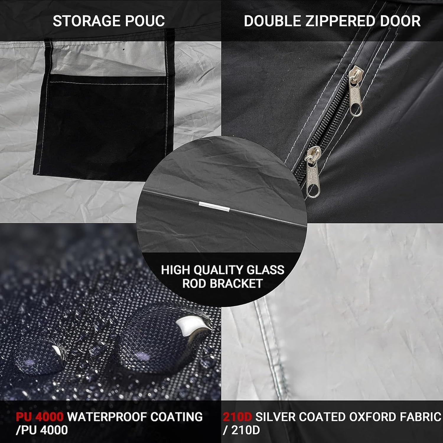  Tente De Vélo De Rangement D'extérieur – Imperméable Et Résistant Aux Intempéries Pour Meubles De Terrasse, Vélo Et Moto – Design Durable Pour Toutes Les Conditions Météorologiques