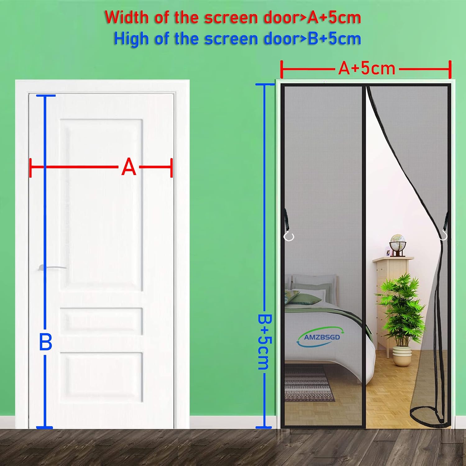  Mosquito Net Door, 240 X 200 Cm, Magnetic Mosquito Net For Sliding Doors, Magnetic Scratch, Customizable, White