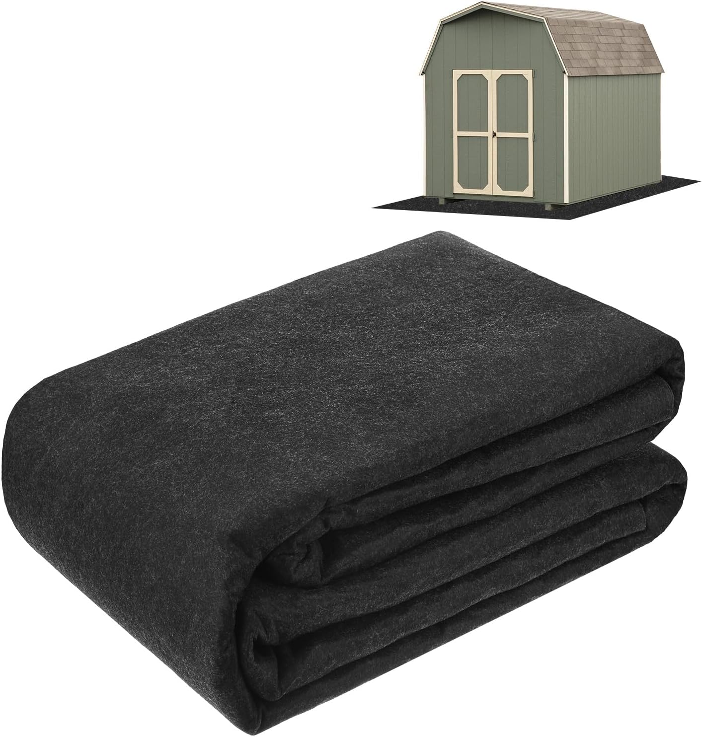  M METERXITY Tapis D'abri De Jardin De Rangement Extérieur, 2,4 X 2,4 M, Petit Tapis De Sol Imperméable Pour Meubles De Terrasse, Protection De Sol De L'usure, Liquide, Poussière, Huile, Tapis D'abri