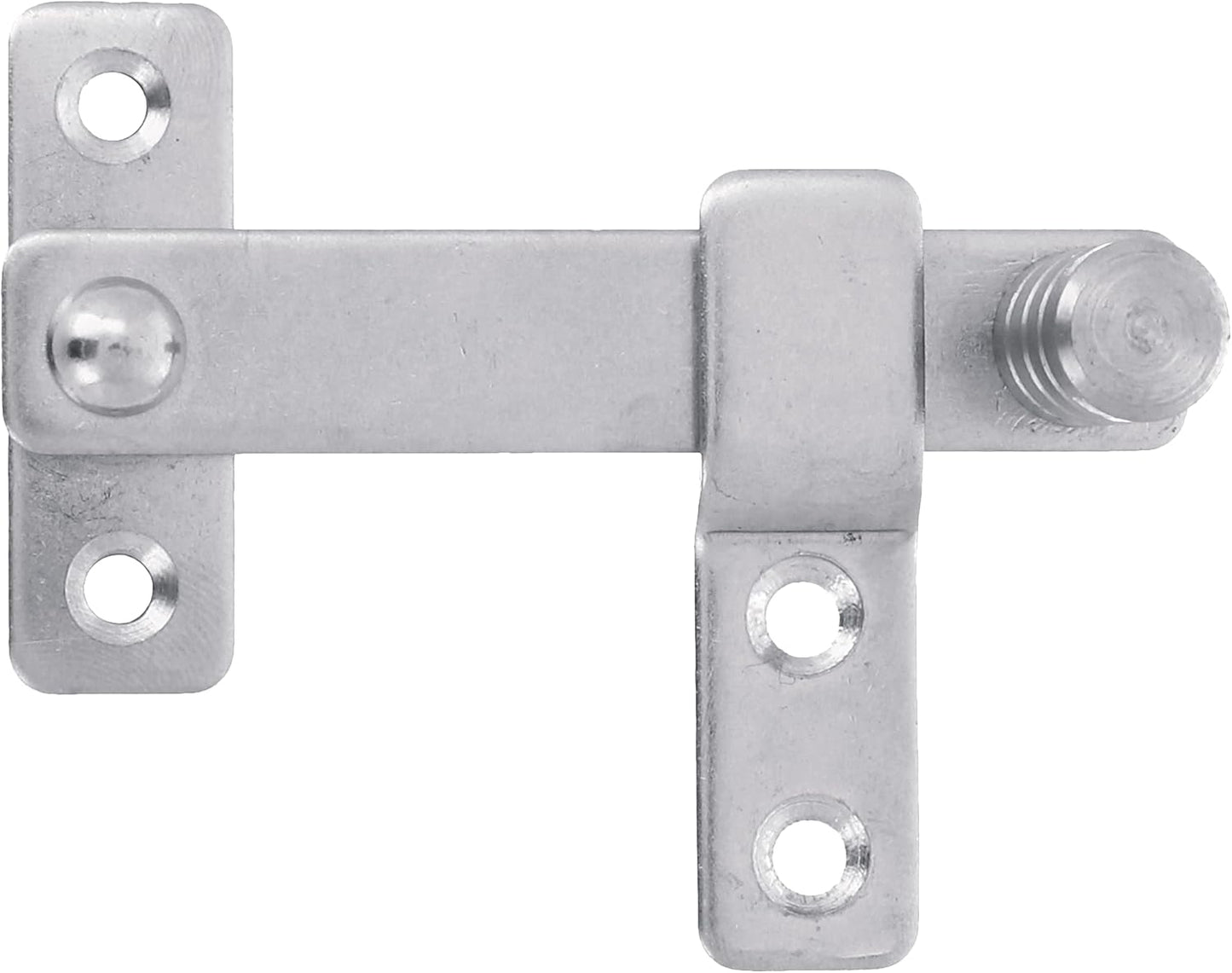  Amig - Levier De Volet Pour Portes, Fenêtres Et Volets | 80 X 46 Mm | Crochet Pour Portes, Fenêtres Et Volets | Serrure Intérieure Et Extérieure | Acier Inoxydable 18/8 Plaqué Argent Brillant