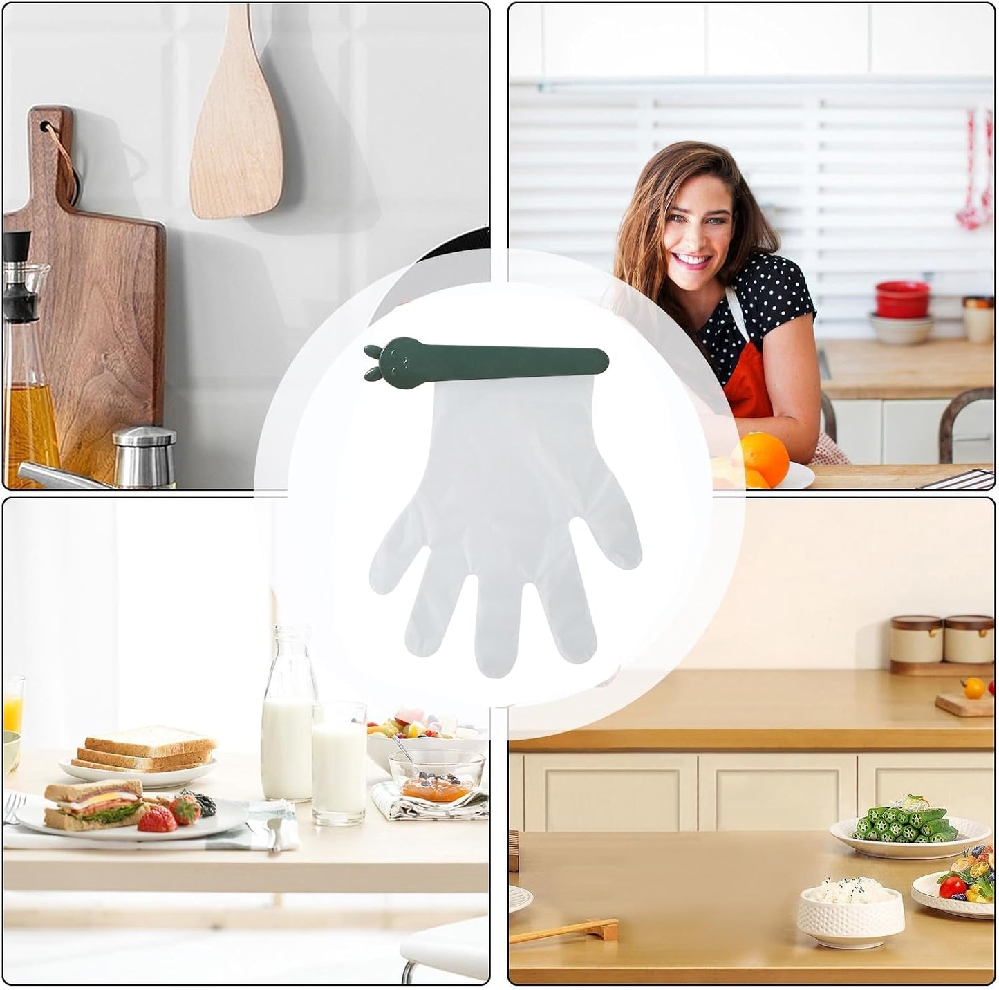  Générique Glove Holder, Wall Mount Organizer, Adhesive Clip Design, Storage For Garage, Workplace & Food Service, Convenient Glove Box Dispenser, Restaurant Use More