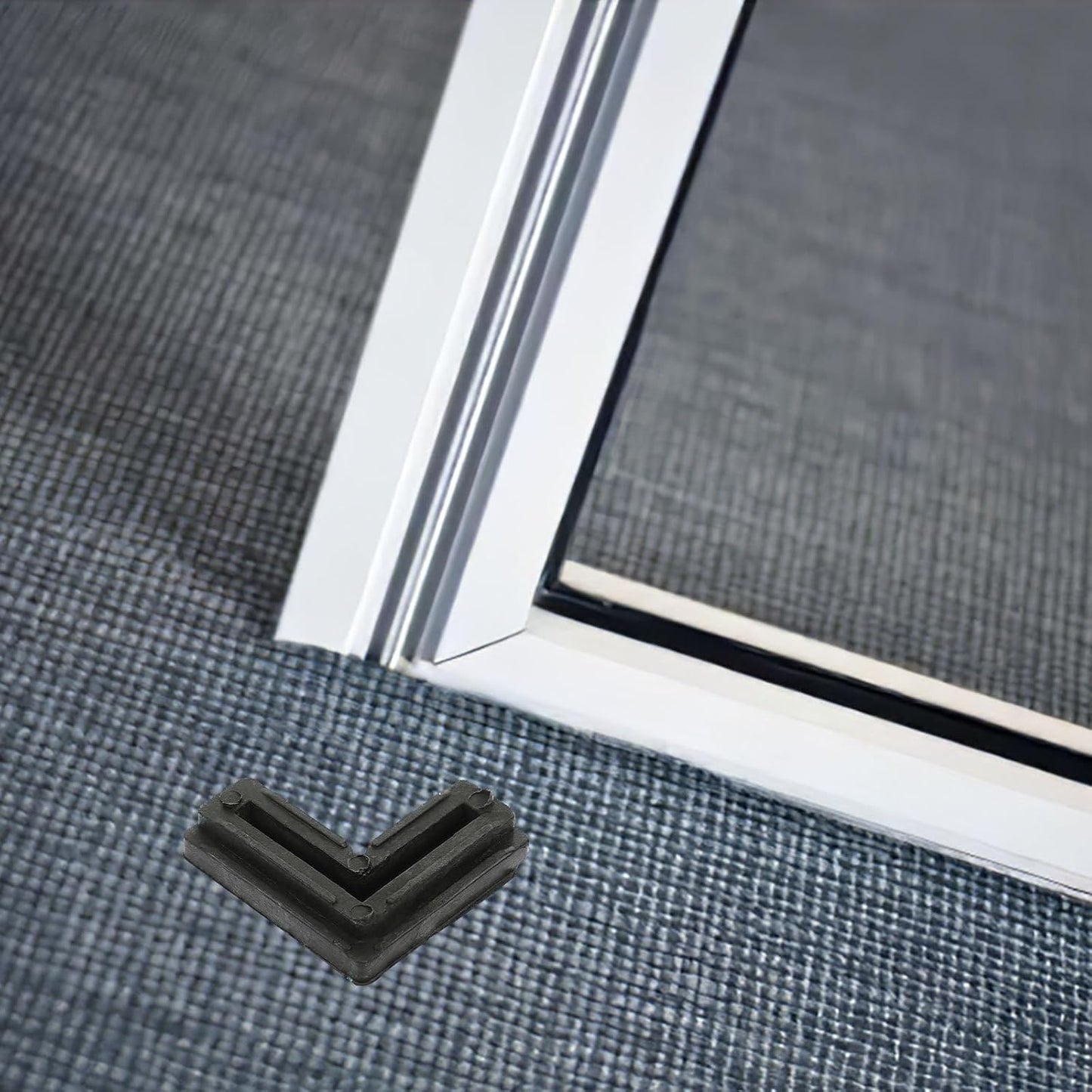  Gatuida Coins De Cadre D'écran En Plastique 10 Pièces, Support D'angle Fixe 90° Pour Moustiquaires Et Portes, Équerres Robustes Et Pratiques Pour Installation Facile En Quincaillerie