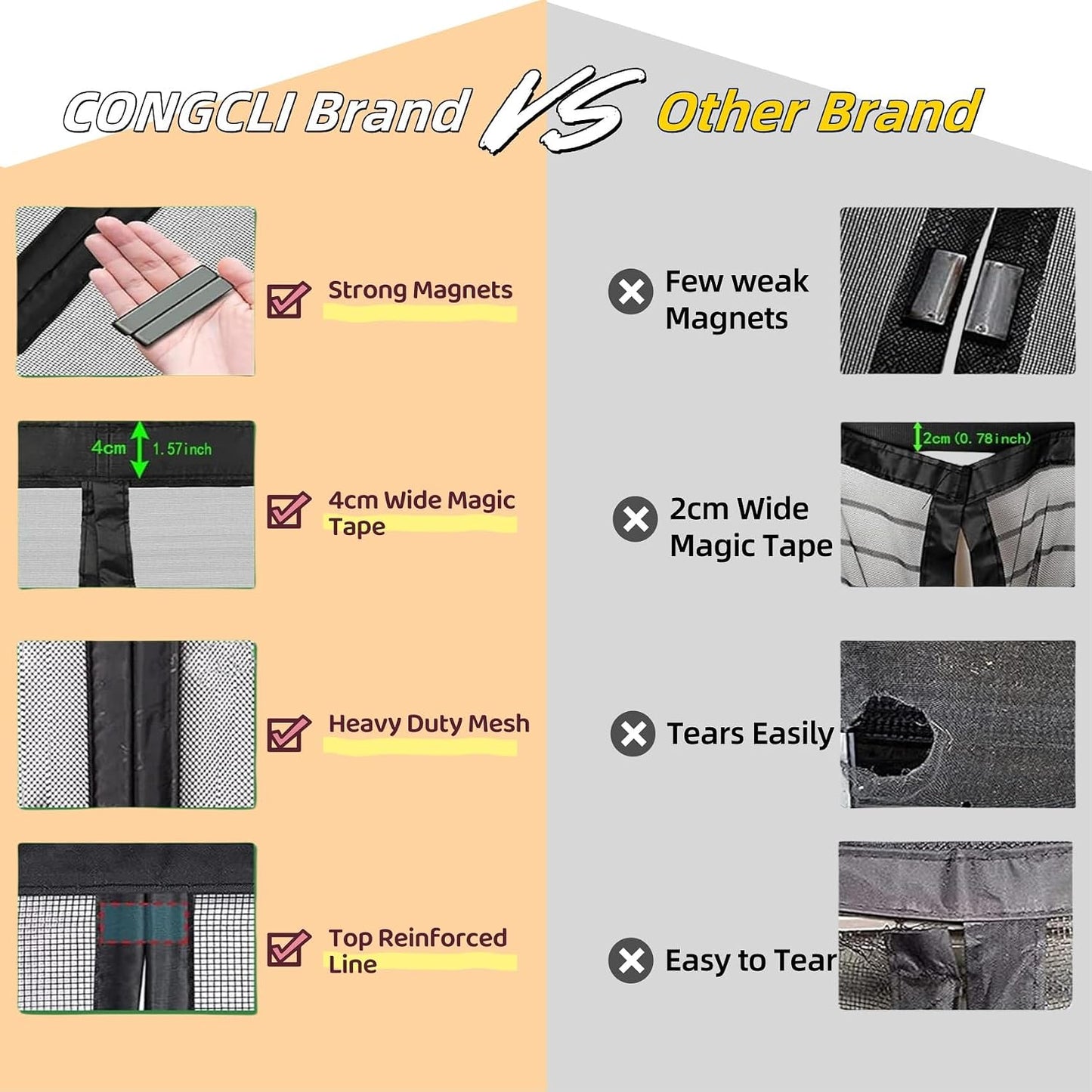  Magnetic Window Mosquito Net 57 X 110 Cm Top And Bottom With Automatic Magnetic Closure Mosquito Net For Windows Of Various Types, Black
