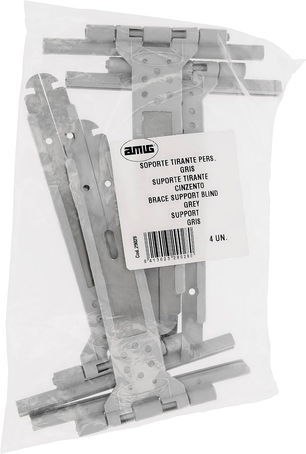  Amig - Sangle Pour Volet Roulant 150 Mm - Acier Inoxydable Et Polyamide - Lot De 4 - Installation Facile