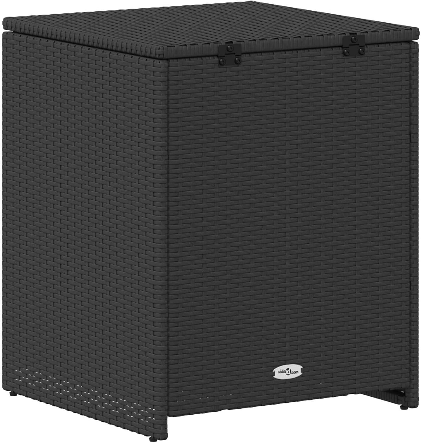  Coffre à Coussins En Acier 55 X 55 X 69 Cm Résistant Aux Intempéries Avec Pieds Réglables, Boîte De Rangement D'extérieur Pour Jardin, Terrasse, Balcon, Imperméable, Boîte De Rangement Stable