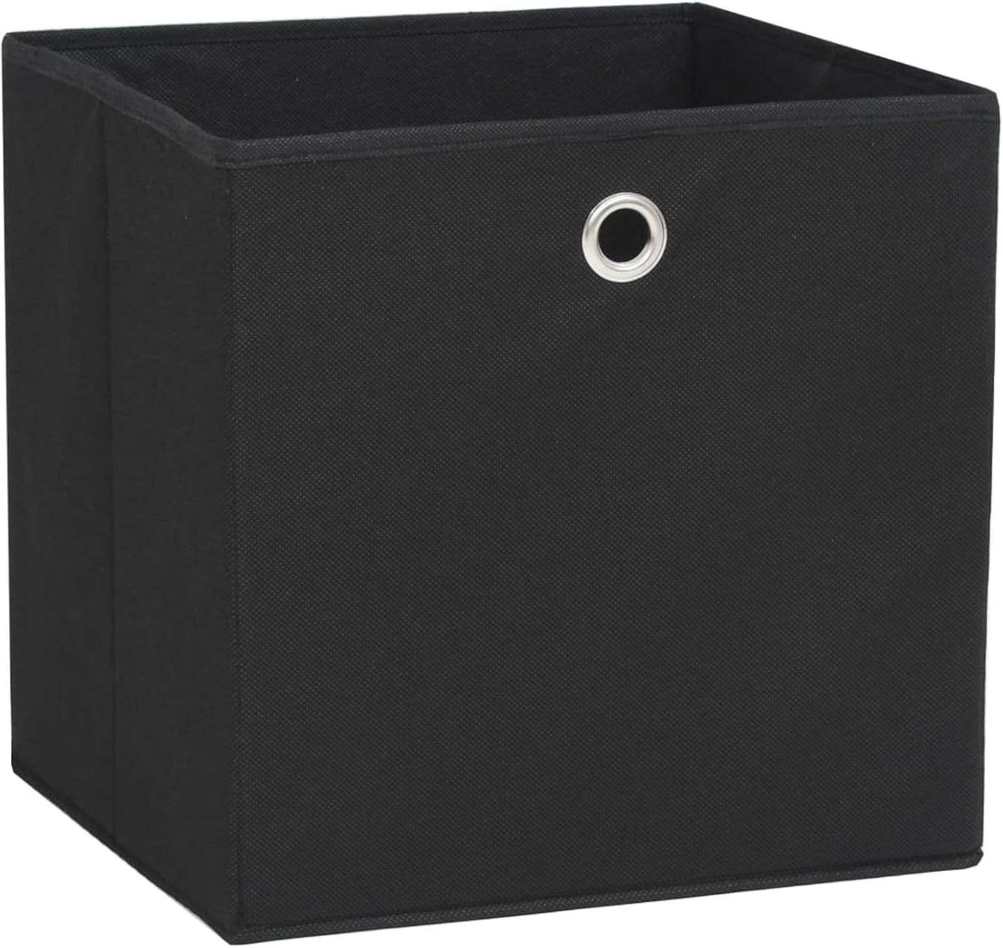 GENERIC Coffre De Rangement, Coffre De Rangement Pour Coussins D'extérieur, Coffres De Rangement D'extérieur étanches, 10 Pièces, Tissu Non Tissé, 28 X 28 X 28 Cm, Noir