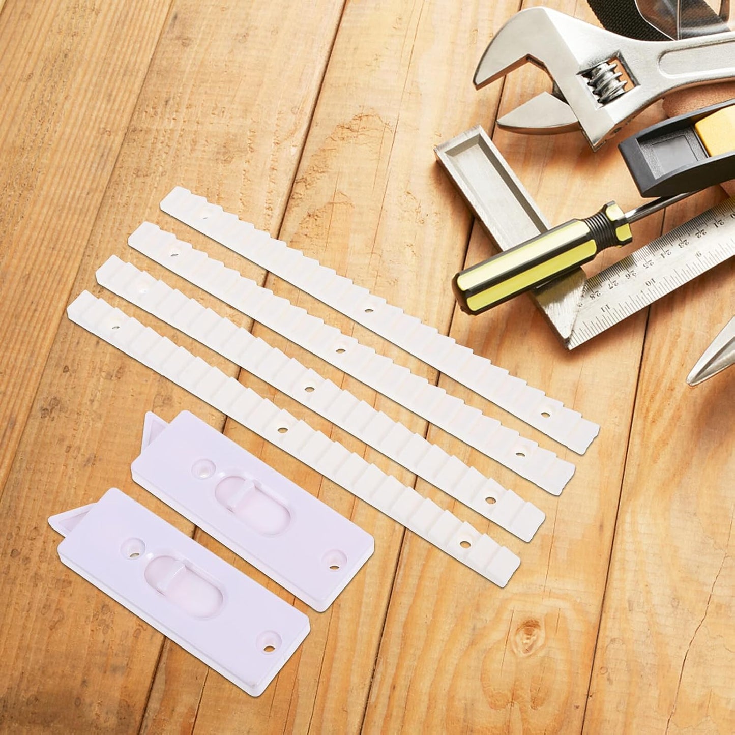  Gatuida Lot De Verrous De Fenêtre Coulissants Ressort, Accessoires De Quincaillerie, Fermeture Sécurisée Verticale, Lève-fenêtre Pliant Gain De Place, 6 Pièces, Usage Domestique Et Professionnel