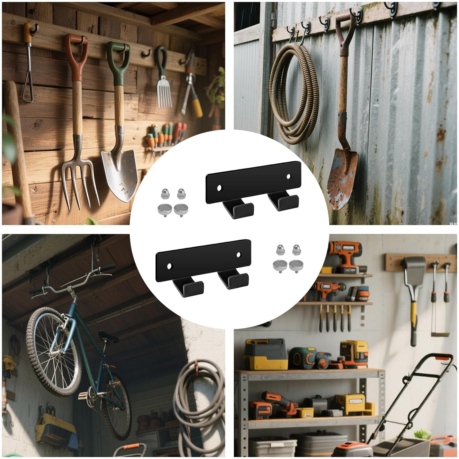  Porte-Clé à Choc Magnétique,2 Pièces Support Métallique Pour Clé De Mandrin Murale | Organisateur D'Outils Pour Tour à Bois Et Atelier