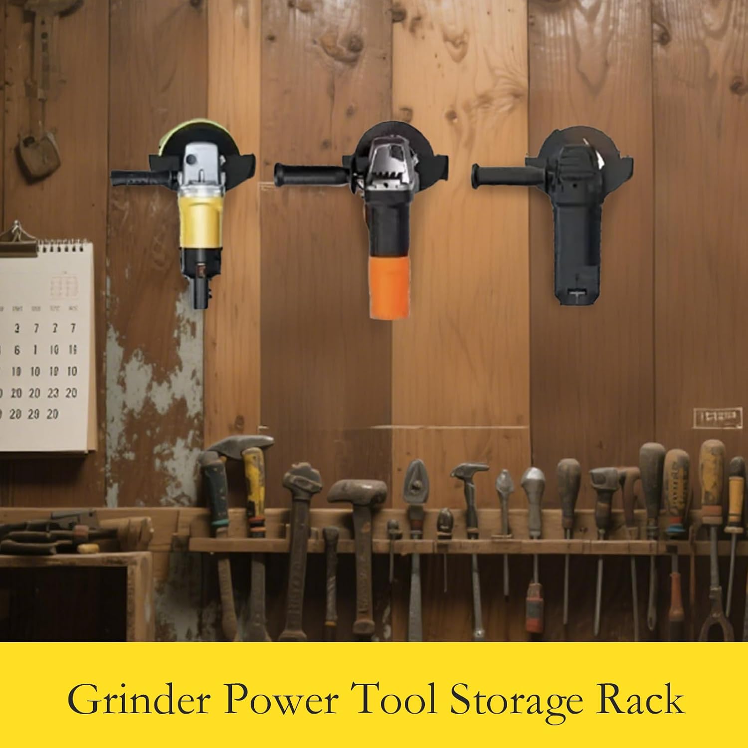  Power Tool Organizer, Metal Tool Storage Rack With Heavy Duty Slots, 15 X 4 X 5 Cm, Wear-Resistant Wall Shelf, Multifunctional Garage System For Use